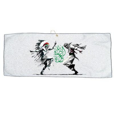 Palestine Freedom Dance Large Microfiber Waffle Golf Towel