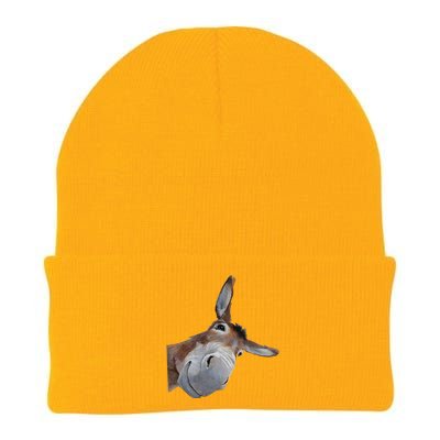 Peachbruh Funny Donkey Art Donkey Head Smile Eagerlys Gift Knit Cap Winter Beanie