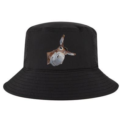 Peachbruh Funny Donkey Art Donkey Head Smile Eagerlys Gift Cool Comfort Performance Bucket Hat