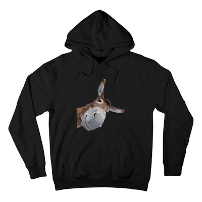 Peachbruh Funny Donkey Art Donkey Head Smile Eagerlys Gift Hoodie