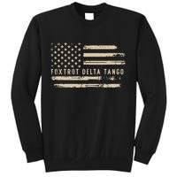 Protest Foxtrot Delta Tango US Flag Resist Women Sweatshirt