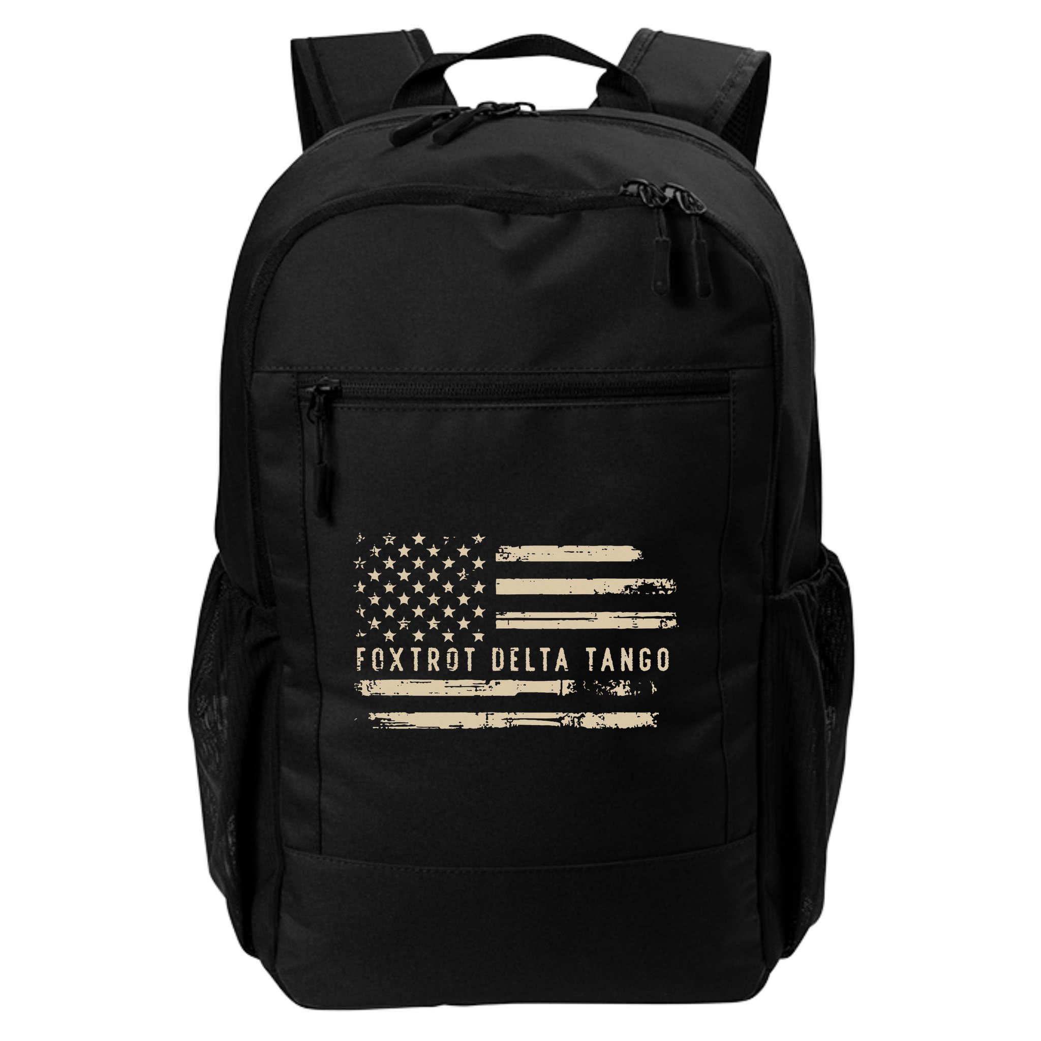 Protest Foxtrot Delta Tango US Flag Resist Women Backpack