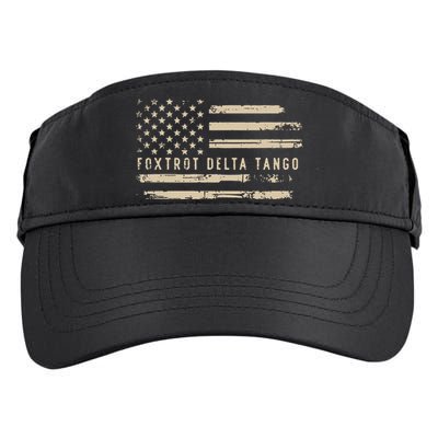 Protest Foxtrot Delta Tango US Flag Resist Women Adult Drive Performance Visor