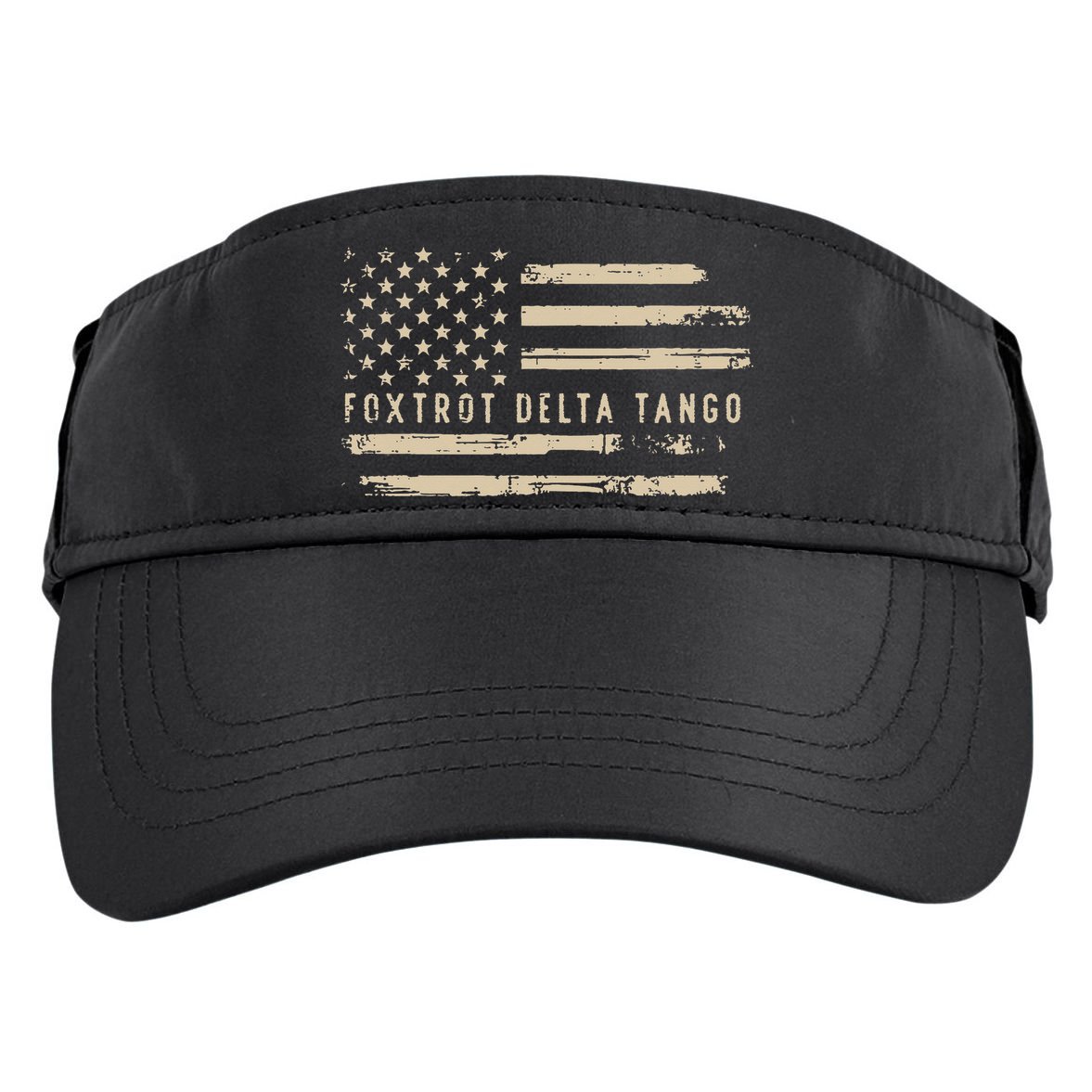 Protest Foxtrot Delta Tango US Flag Resist Women Adult Drive Performance Visor