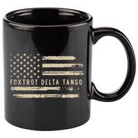 Protest Foxtrot Delta Tango US Flag Resist Women 11oz C Handle Ceramic Mug