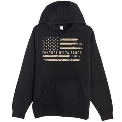 Protest Foxtrot Delta Tango US Flag Resist Women Premium Pullover Hoodie