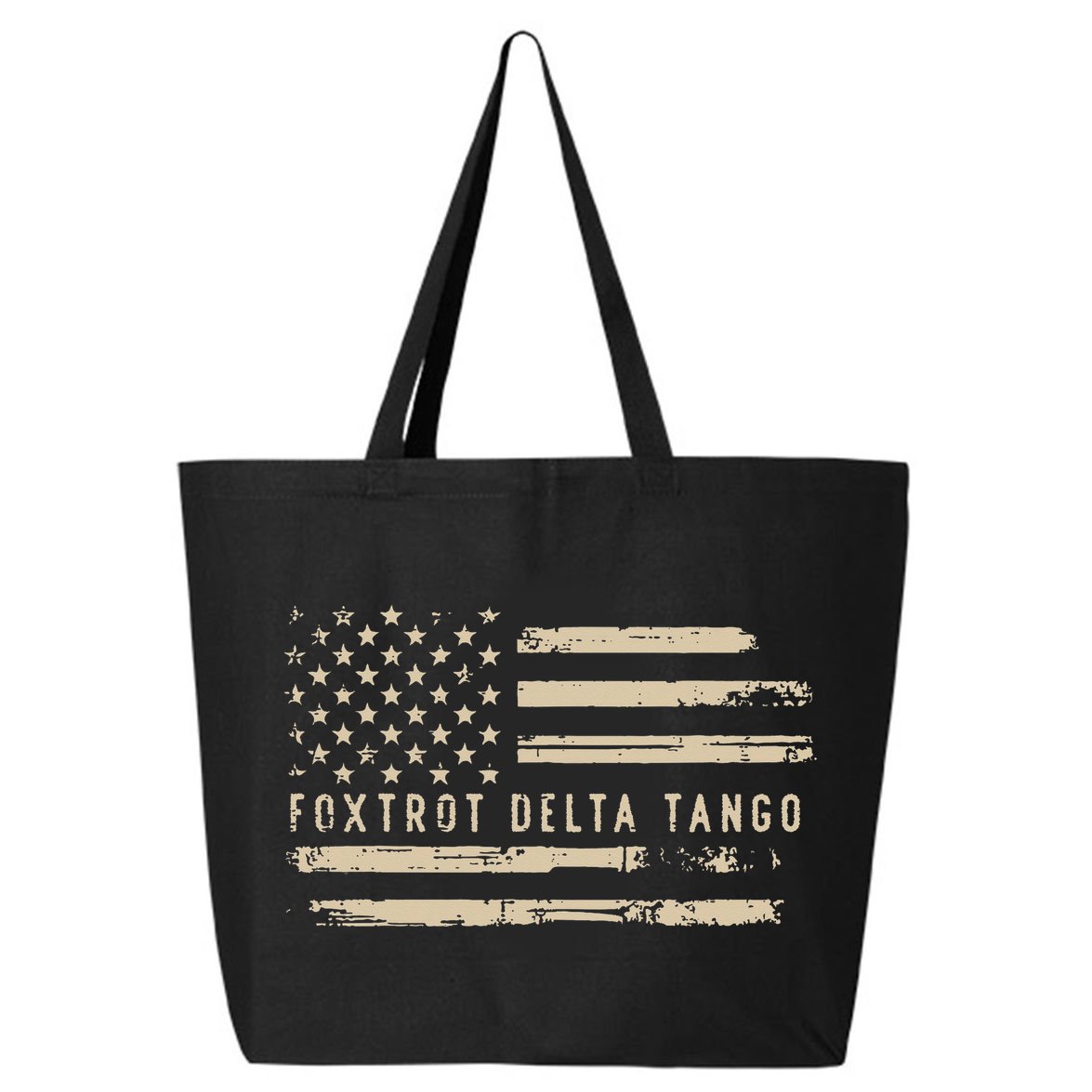 Protest Foxtrot Delta Tango US Flag Resist Women 25L Jumbo Tote