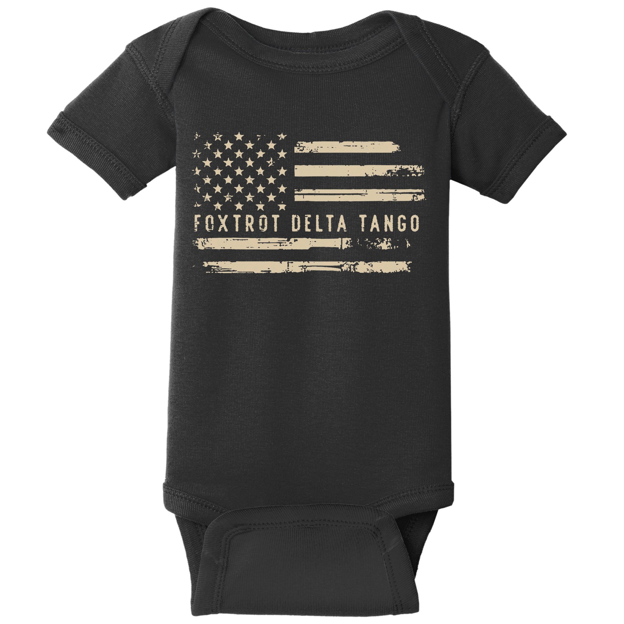 Protest Foxtrot Delta Tango US Flag Resist Women Baby Bodysuit