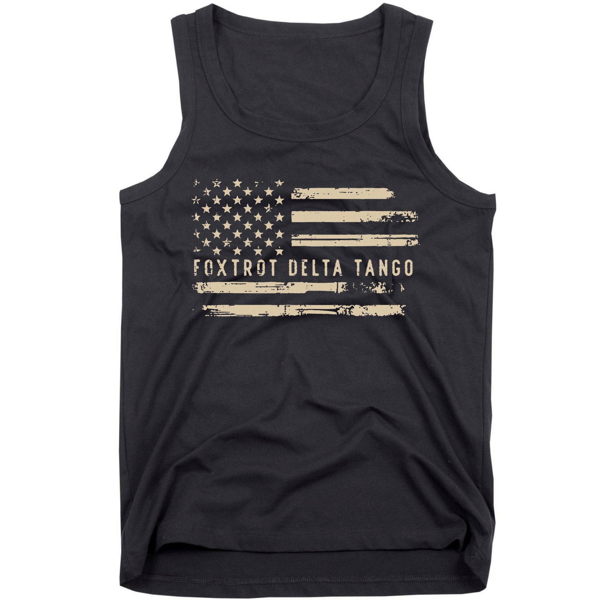 Protest Foxtrot Delta Tango US Flag Resist Women Tank Top