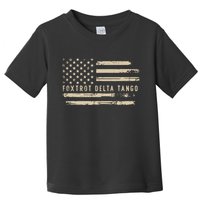 Protest Foxtrot Delta Tango US Flag Resist Women Toddler T-Shirt