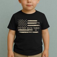 Protest Foxtrot Delta Tango US Flag Resist Women Toddler T-Shirt