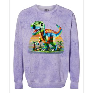 Play! Featuring Dinosaurs Bricks New Colorblast Crewneck Sweatshirt