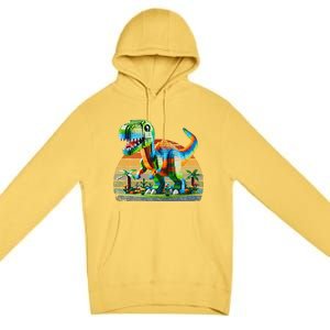 Play! Featuring Dinosaurs Bricks New Premium Pullover Hoodie