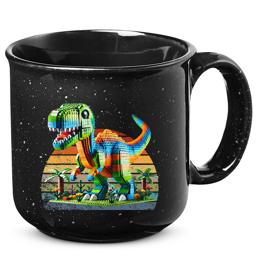 Play! Featuring Dinosaurs Bricks New 15oz Campfire Ceramic Mug
