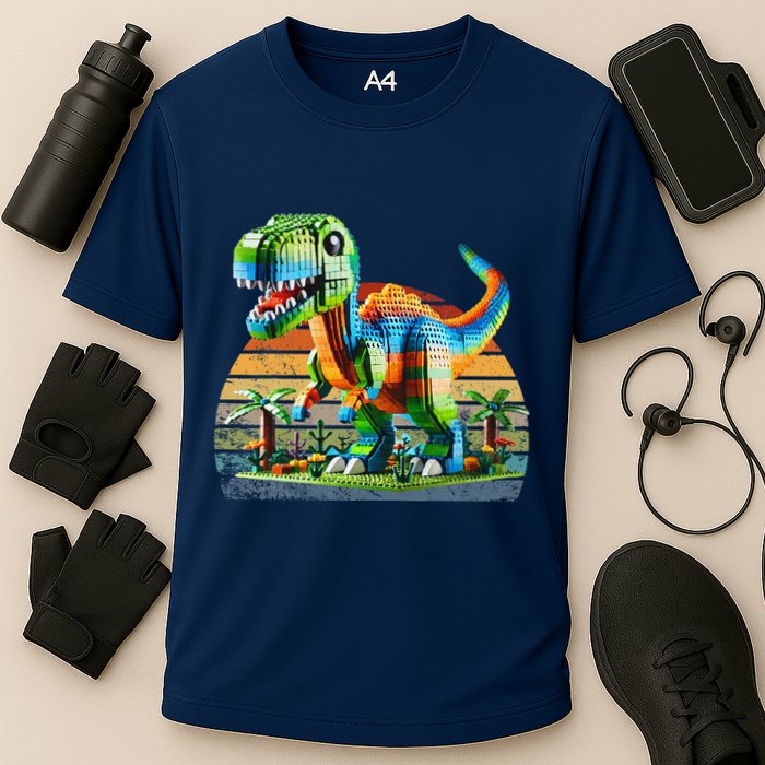Play! Featuring Dinosaurs Bricks New Cooling Performance Crew T-Shirt