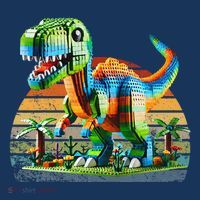 Play! Featuring Dinosaurs Bricks New Drawstring Bag