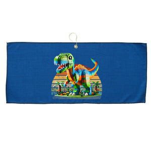 Play! Featuring Dinosaurs Bricks New Large Microfiber Waffle Golf Towel