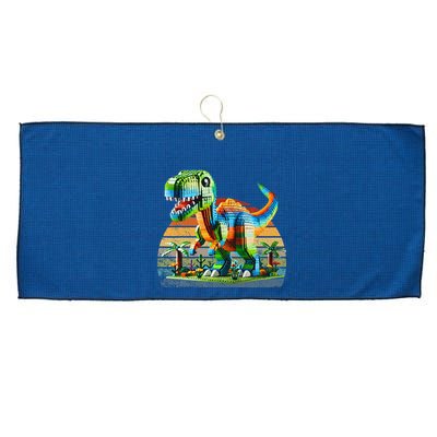 Play! Featuring Dinosaurs Bricks New Large Microfiber Waffle Golf Towel
