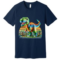 Play! Featuring Dinosaurs Bricks New Premium T-Shirt