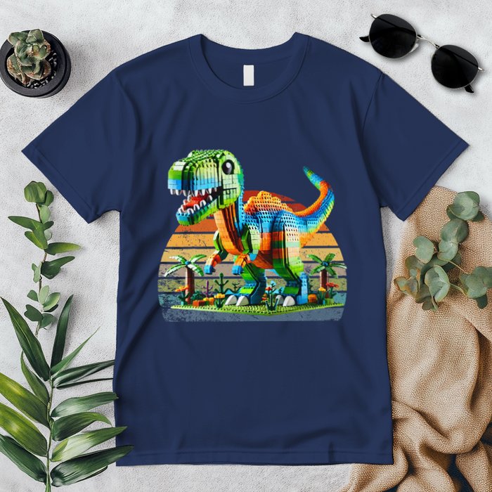 Play! Featuring Dinosaurs Bricks New Premium T-Shirt