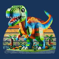 Play! Featuring Dinosaurs Bricks New Premium T-Shirt