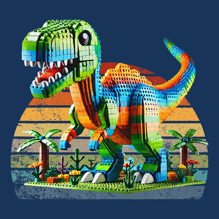 Play! Featuring Dinosaurs Bricks New Premium T-Shirt