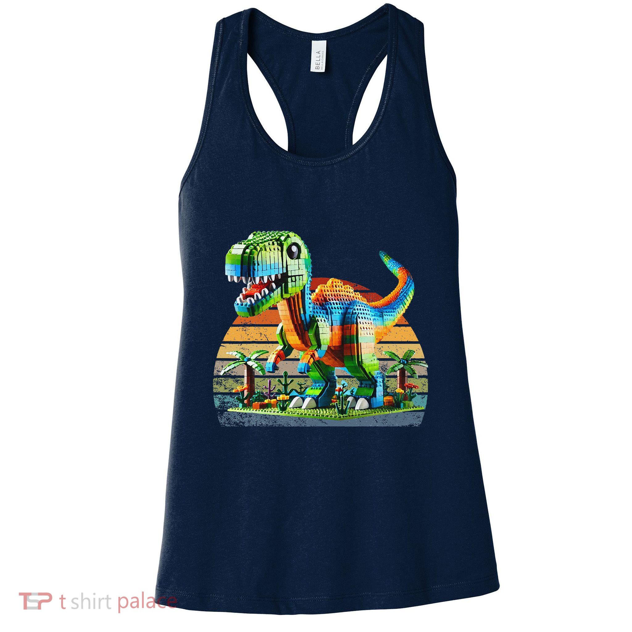 Play! Featuring Dinosaurs Bricks New Womens Tank Top