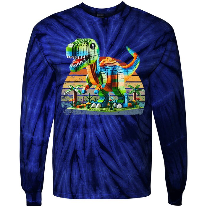 Play! Featuring Dinosaurs Bricks New Tie-Dye Long Sleeve Shirt