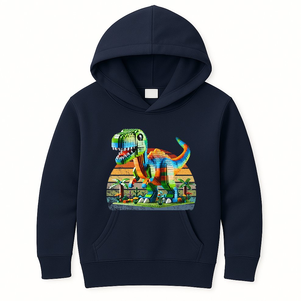 Play! Featuring Dinosaurs Bricks New Kids Hoodie