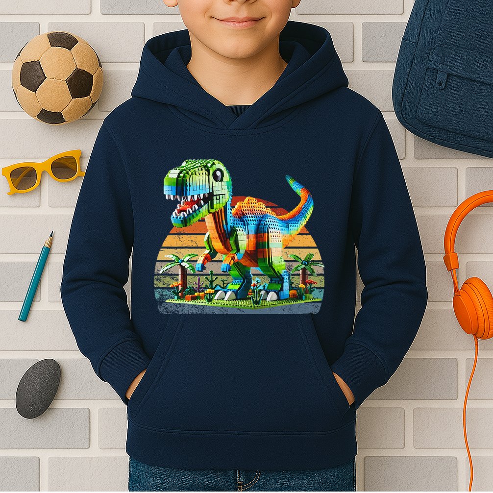 Play! Featuring Dinosaurs Bricks New Kids Hoodie