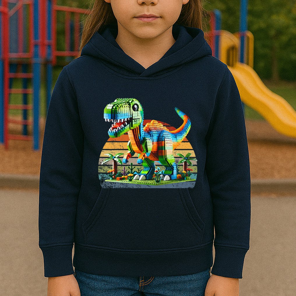 Play! Featuring Dinosaurs Bricks New Kids Hoodie
