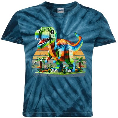 Play! Featuring Dinosaurs Bricks New Kids Tie-Dye T-Shirt