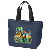 Play! Featuring Dinosaurs Bricks New Zip Tote Bag