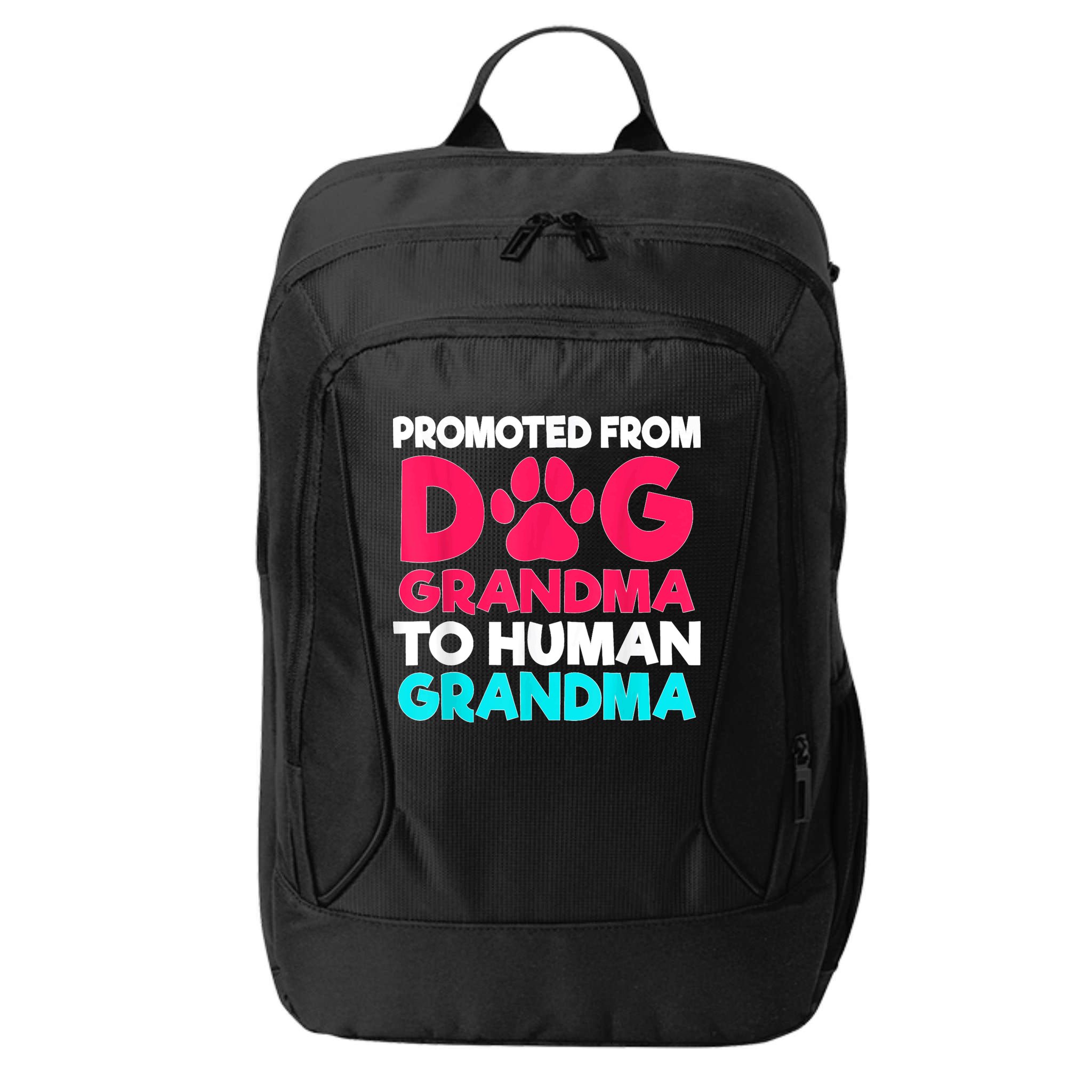 Promoted From Dog Grandma To Human Grandma Family Mother City Backpack
