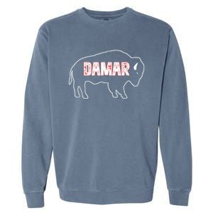 Pray For Damar 3 Buffalo Love For 3 Garment-Dyed Sweatshirt