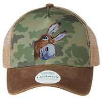 Peachbruh Funny Donkey Art Donkey Head Smile Eagerly Donkey Legacy Tie Dye Trucker Hat