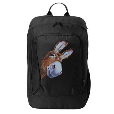 Peachbruh Funny Donkey Art Donkey Head Smile Eagerly Donkey City Backpack