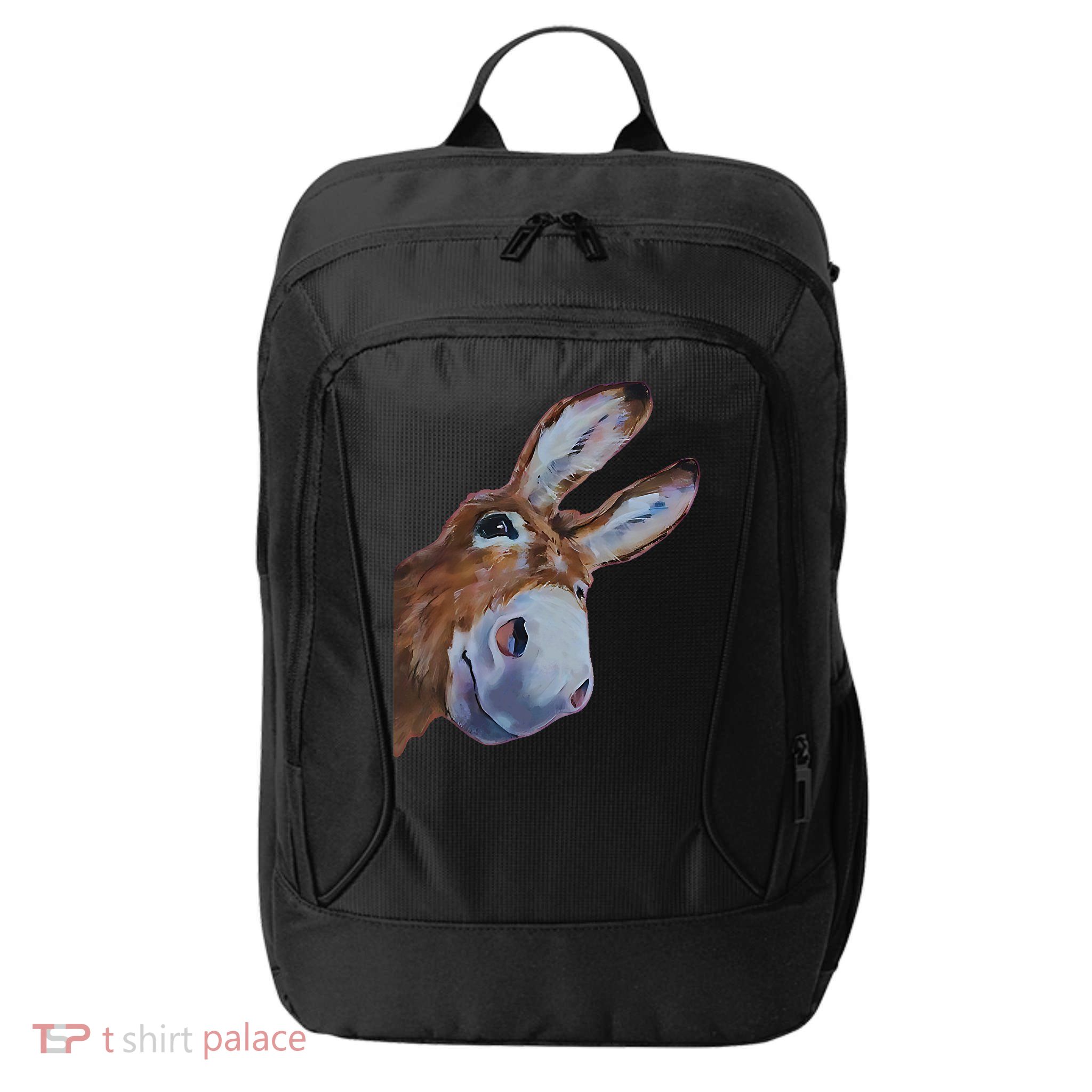 Peachbruh Funny Donkey Art Donkey Head Smile Eagerly Donkey City Backpack