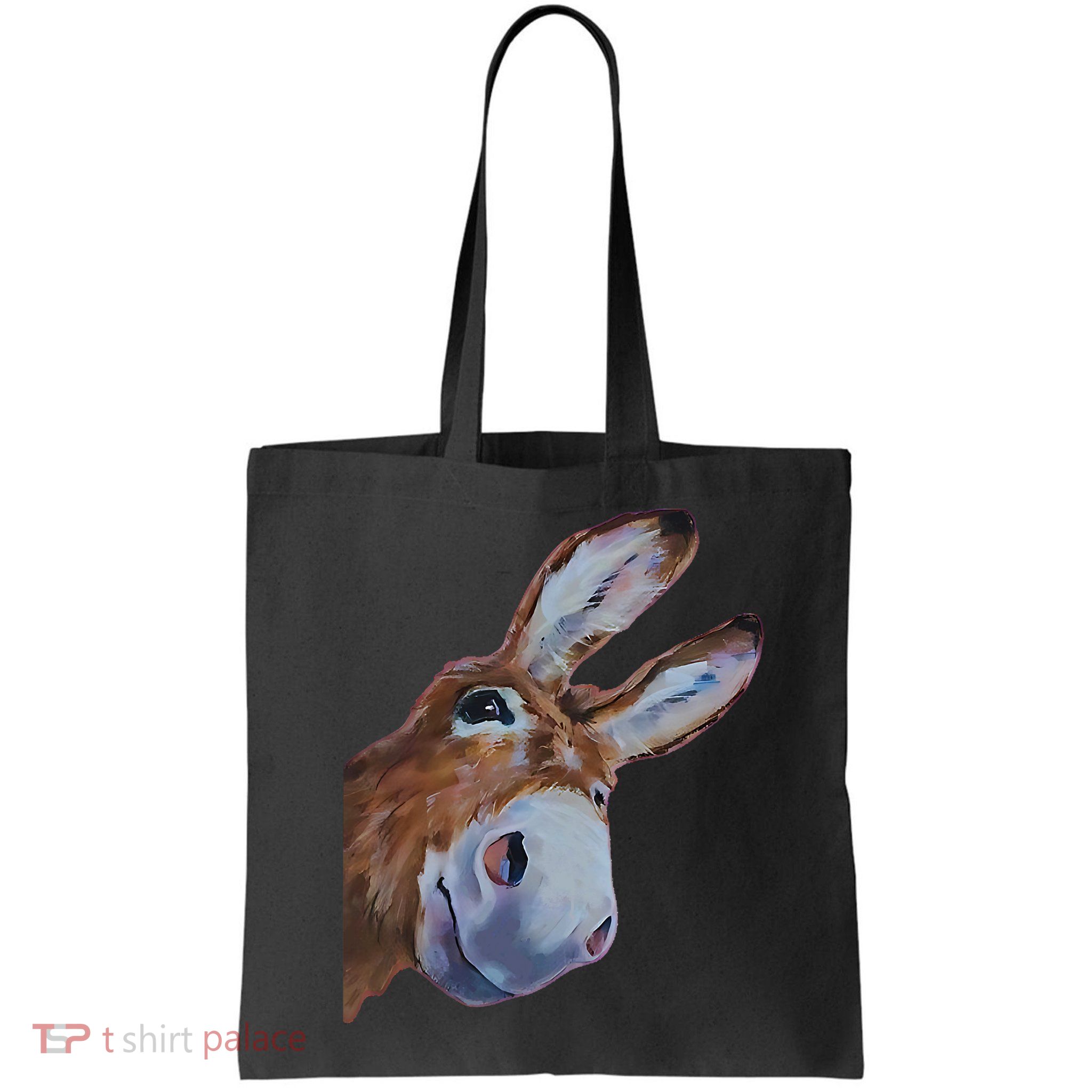 Peachbruh Funny Donkey Art Donkey Head Smile Eagerly Donkey Bag