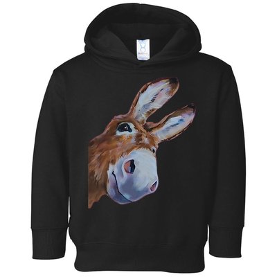 Peachbruh Funny Donkey Art Donkey Head Smile Eagerly Donkey Toddler Hoodie