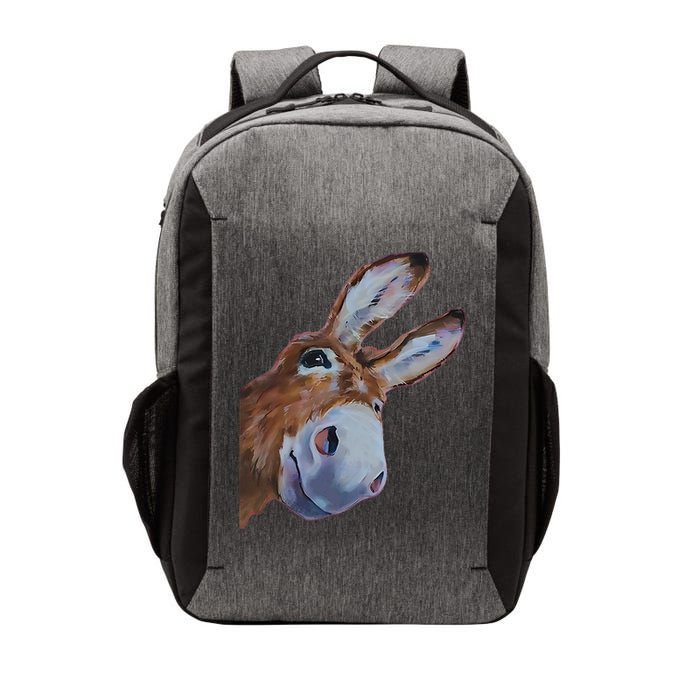 Peachbruh Funny Donkey Art Donkey Head Smile Eagerly Donkey Vector Backpack