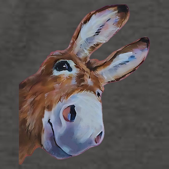 Peachbruh Funny Donkey Art Donkey Head Smile Eagerly Donkey Vector Backpack