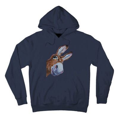 Peachbruh Funny Donkey Art Donkey Head Smile Eagerly Donkey Tall Hoodie