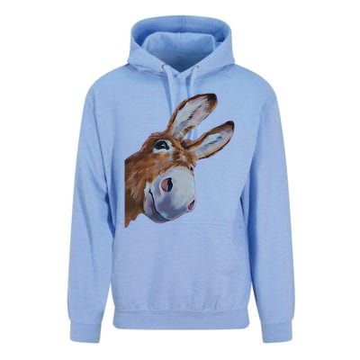 Peachbruh Funny Donkey Art Donkey Head Smile Eagerly Donkey Unisex Surf Hoodie