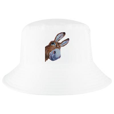 Peachbruh Funny Donkey Art Donkey Head Smile Eagerly Donkey Cool Comfort Performance Bucket Hat