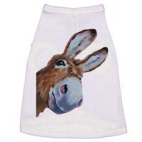 Peachbruh Funny Donkey Art Donkey Head Smile Eagerly Donkey Doggie Tank