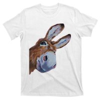 Peachbruh Funny Donkey Art Donkey Head Smile Eagerly Donkey T-Shirt