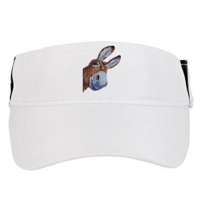 Peachbruh Funny Donkey Art Donkey Head Smile Eagerly Donkey Adult Drive Performance Visor