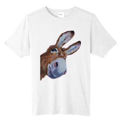 Peachbruh Funny Donkey Art Donkey Head Smile Eagerly Donkey Tall Fusion ChromaSoft Performance T-Shirt