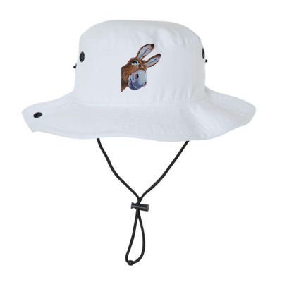 Peachbruh Funny Donkey Art Donkey Head Smile Eagerly Donkey Bucket Hat